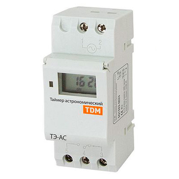 Таймер электронный астрономический ТЭ-АС 16А-DIN TDM SQ1503-0023 - Электрика, НВА - Реле, автоматизация и управление - Таймеры - . Магазин оборудования для автономного и резервного электропитания Ekosolar.ru в Белогорске