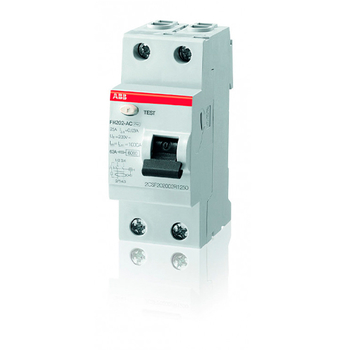 ABB FH202AC УЗО 2P 40A 30mA (AC) - Электрика, НВА - Модульное оборудование - Узо - . Магазин оборудования для автономного и резервного электропитания Ekosolar.ru в Белогорске