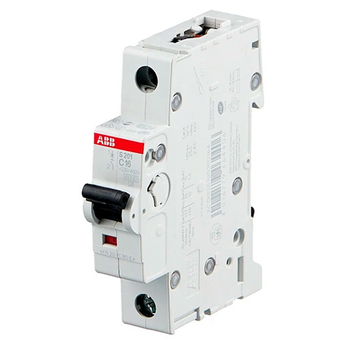 Автоматический выключатель ABB S201 1P 16А (С) 6kA - Электрика, НВА - Модульное оборудование - Автоматические выключатели - . Магазин оборудования для автономного и резервного электропитания Ekosolar.ru в Белогорске