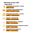 ИБП для котла Энергия Про 1000 + Аккумулятор 100 Ач 12 В (700Вт - 78мин) - ИБП и АКБ - ИБП для котлов - . Магазин оборудования для автономного и резервного электропитания Ekosolar.ru в Белогорске