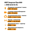ИБП для котла Энергия Про 800 + Аккумулятор Grid 55 Ah 12 v (500Вт - 60мин) - ИБП и АКБ - ИБП для котлов - . Магазин оборудования для автономного и резервного электропитания Ekosolar.ru в Белогорске